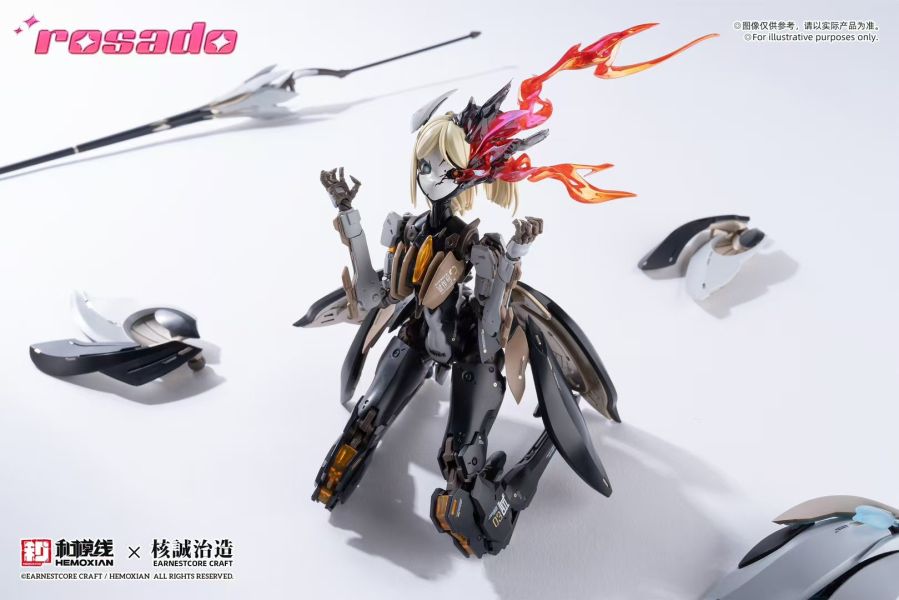 核誠治造×和模線蘿莎計劃ROSADO RS-03 星花 百合MK31/10 拼裝機娘模型 