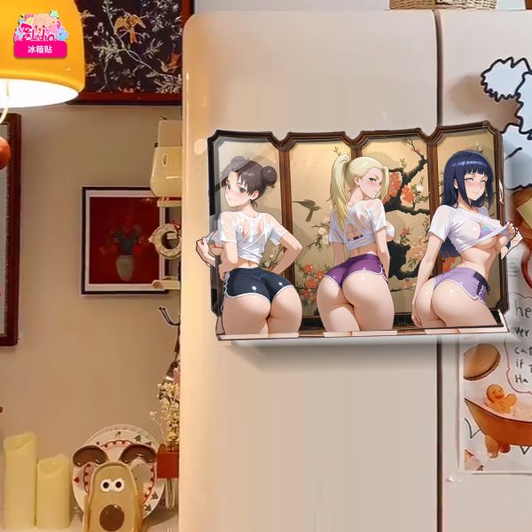 阿喵畫社 動漫冰箱貼第十一彈 大號橫款火影忍者 
