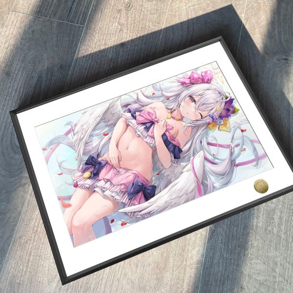 皇呱《泳裝白洲梓》蔚藍檔案崔尼蒂的少女裝飾畫 