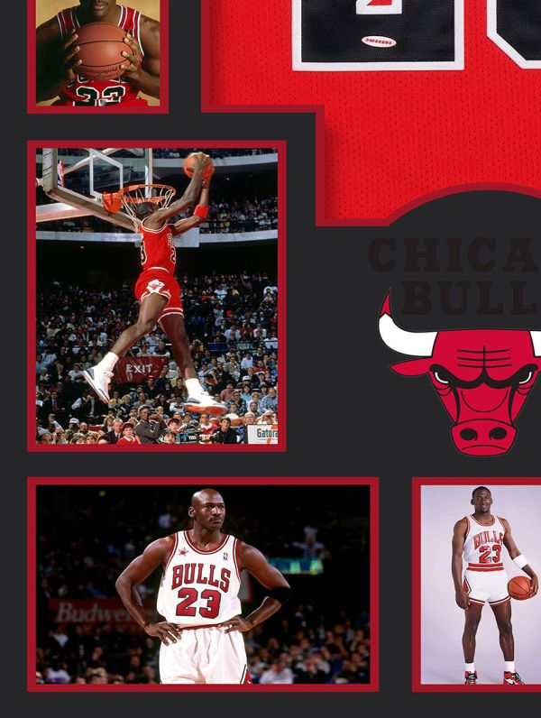 巴洛克 邁克爾喬丹公牛隊NBA Air Jordan藝術裝飾畫 