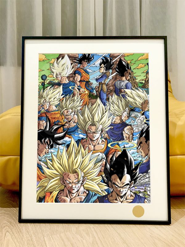 星空《龍珠對決》Goku七龍珠裝飾畫 