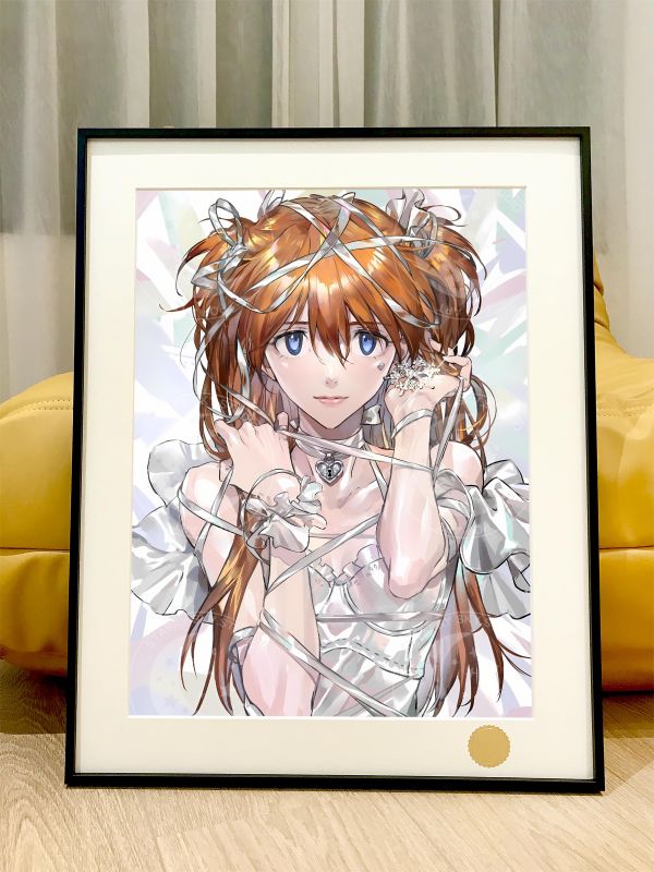 星空 《花嫁明日香》二號機eva新世紀福音戰士裝飾畫 