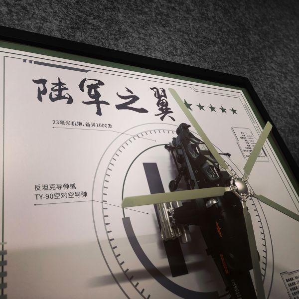 千鳥社 《武直十》武裝直升機模型裝裱國之重器限量裝飾畫 