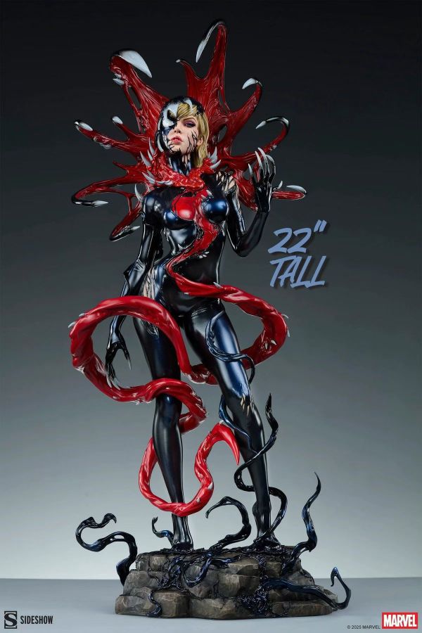 正版授權 Sideshow 56cm 漫威 Gwenom 幽靈蜘蛛與毒液共生體 
