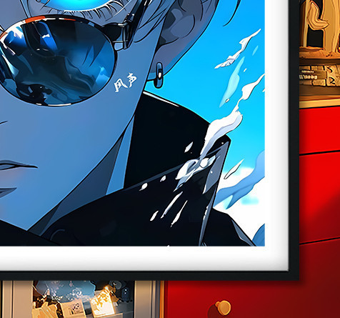 巴洛克《墨鏡五條悟》咒術回戰Gojo裝飾畫冰箱貼 