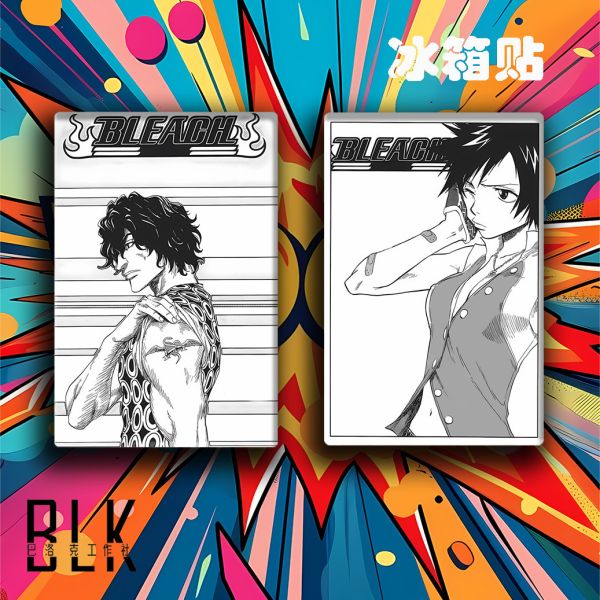 巴洛克 死神現世篇一護露琪亞茶渡織姬裝飾畫/冰箱貼 