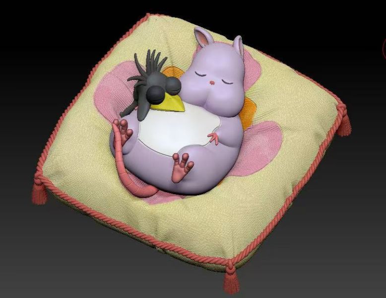 wawa工作室 宮崎駿桌面小擺件系類 睡眠/傲嬌坊寶寶 