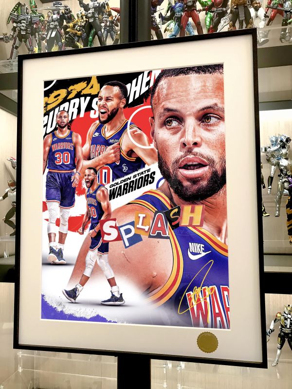 星空 《致敬庫裏》萌神三分王金州勇士NBA裝飾畫 