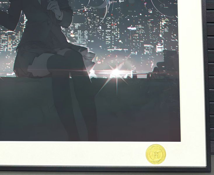H2工作室 《初音落淚》miku大蔥公主殿下動漫二次元裝飾畫 