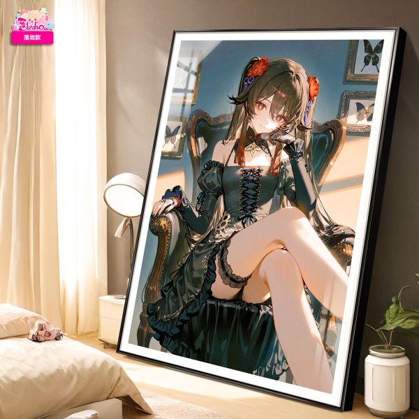 阿喵畫社 墨紗胡桃高清裝飾畫 