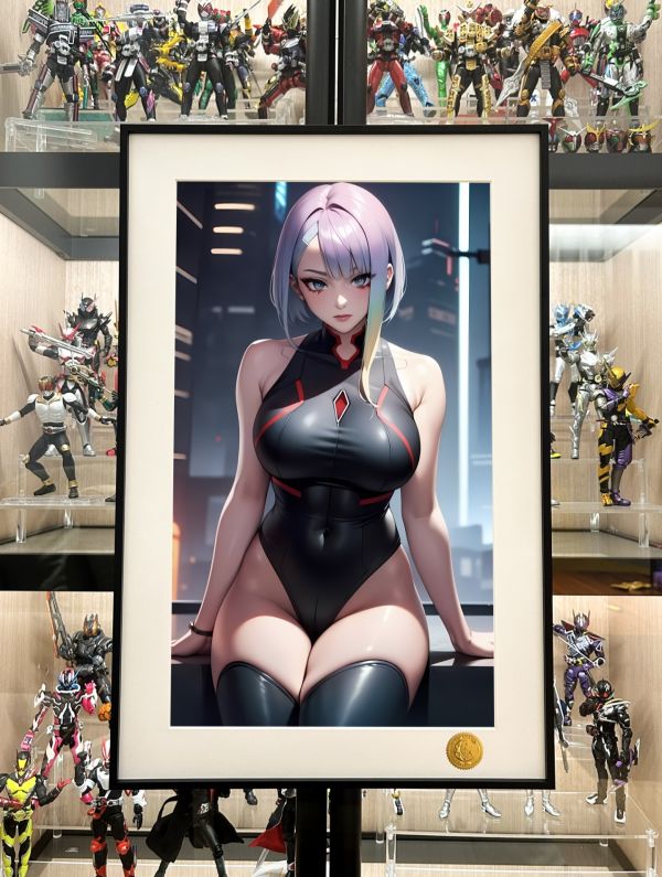 星空工作室 《露西》 賽博朋克邊緣行者Lucy裝飾畫 