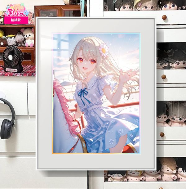 阿喵畫社 Fate 彩虹馬伊莉雅精裱畫 