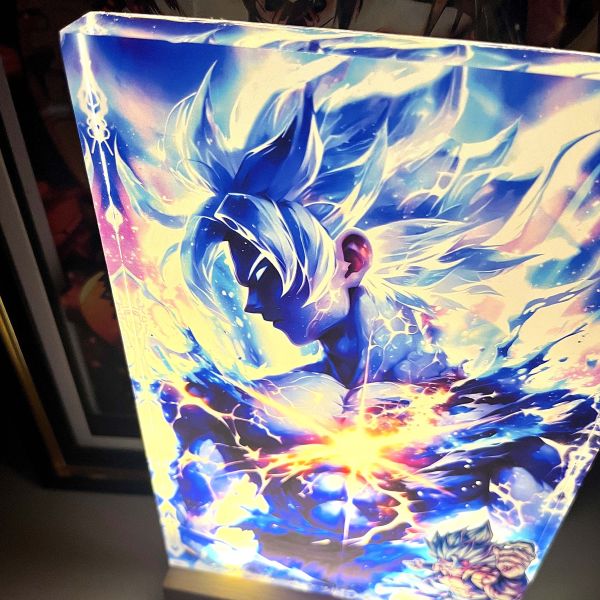 阿喵畫社 超藍孫悟空發光卡磚 