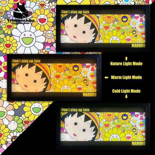 手造社Tetsukurisha 村上隆風 櫻桃小丸子 桌面電氣燈 