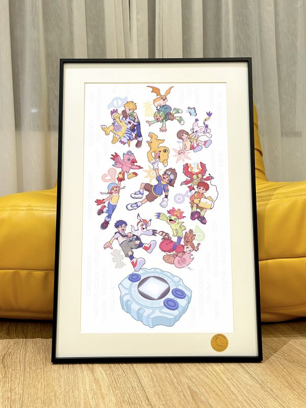星空工作室 《被選召的孩子們》數碼寶貝亞古獸加布獸太一裝飾畫 