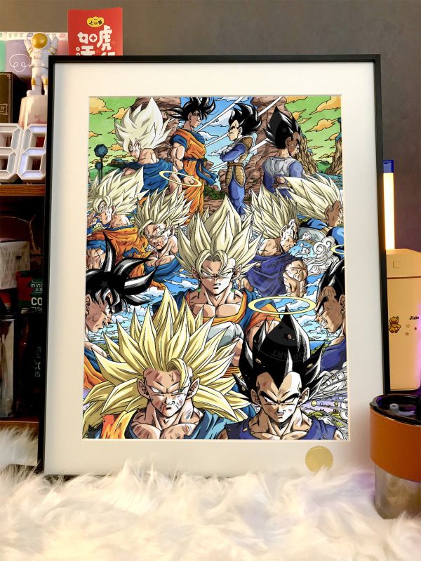 星空《龍珠對決》Goku七龍珠裝飾畫 