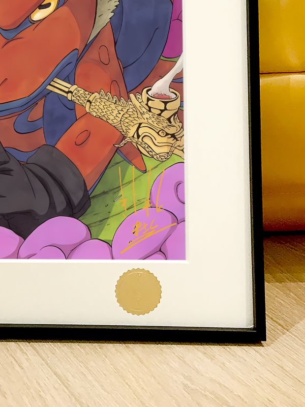 星空《木葉村鳴人》九尾火影忍者仙人模式裝飾畫 