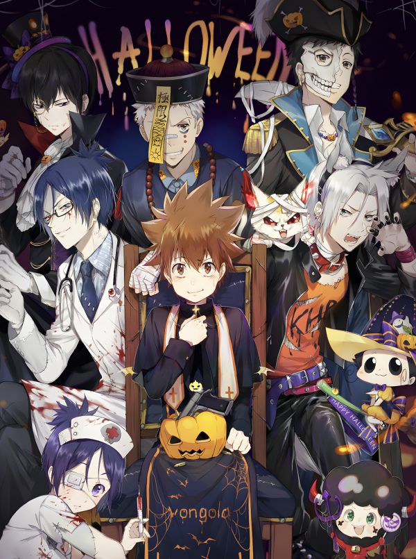 H2工作室《萬聖節家庭教師》彭格列裝飾畫 