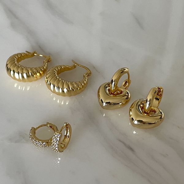 Twinkle Hoop Earrings 小鑽圈圈 