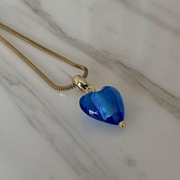 Blue Nile Heart Necklace  海洋之心 