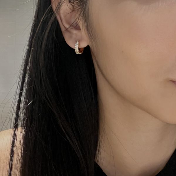 Twinkle Hoop Earrings 小鑽圈圈 