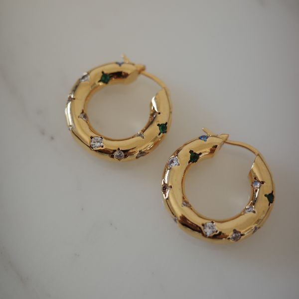 Baroque Hoops 彩鑽圈圈 