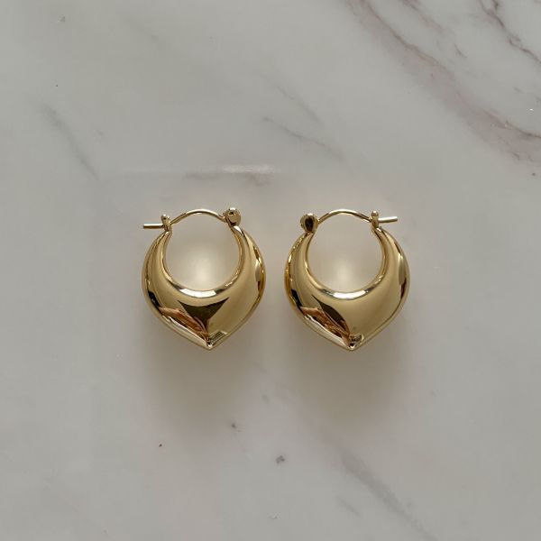 Audrey Heart Earrings 桃心圈圈 