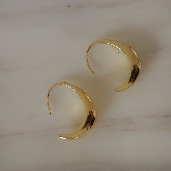 Gold Hook Earrings 金鉤圈圈 