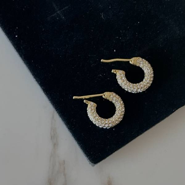 Chanson Hoop Earrings 香頌星鑽 