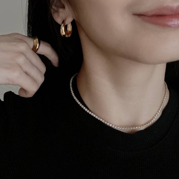 Krystal Necklace 方鑽項鍊 