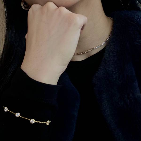 Krystal Necklace 方鑽項鍊 