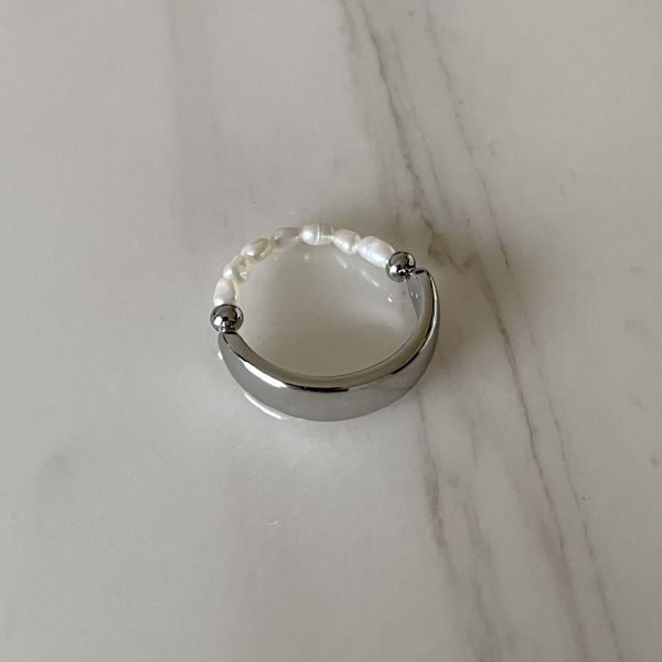 Silver Mix Pearl Ring 銀珍珠戒 