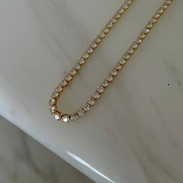 Krystal Necklace 方鑽項鍊 