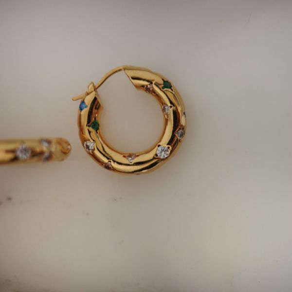 Baroque Hoops 彩鑽圈圈 