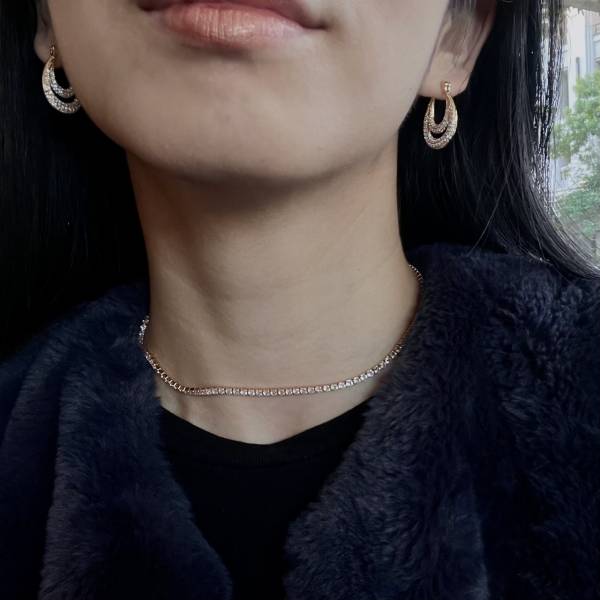 Krystal Necklace 方鑽項鍊 
