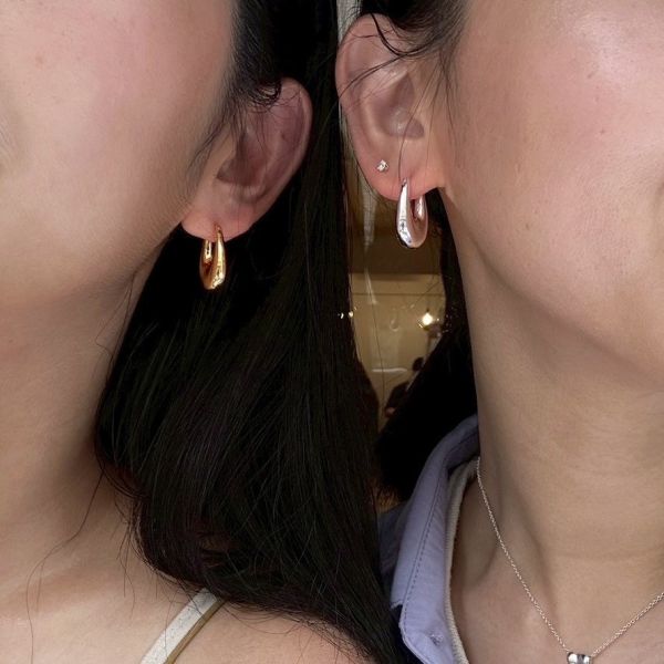 Flat Hoop 長水滴圈圈 