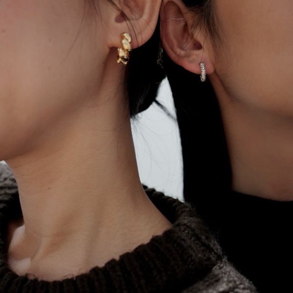 Chanson Hoop Earrings 香頌星鑽 