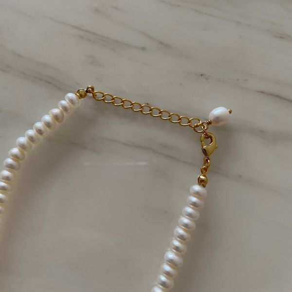 Alaia Pearl Necklace 金鍊珍珠 