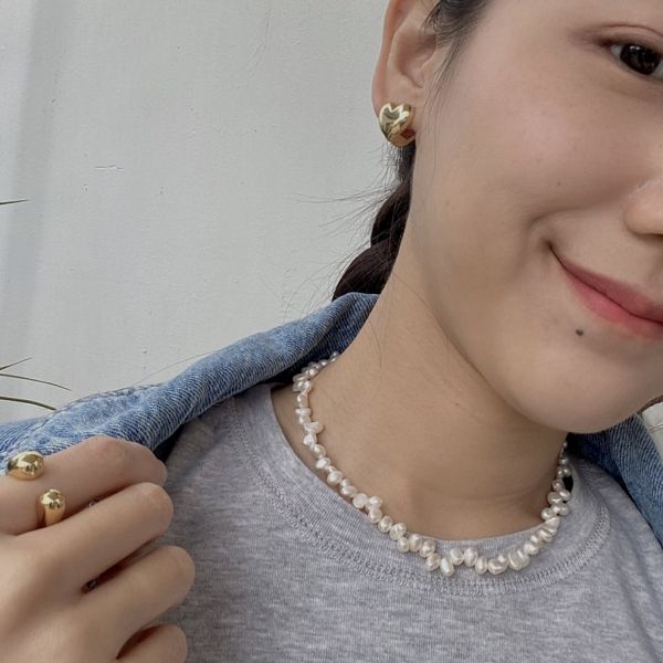 Alanna Irregular Pearl Necklace 不規則珍珠 