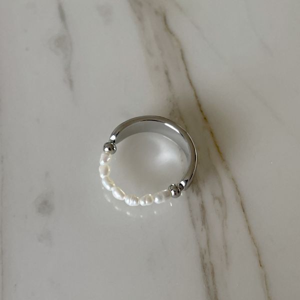 Silver Mix Pearl Ring 銀珍珠戒 