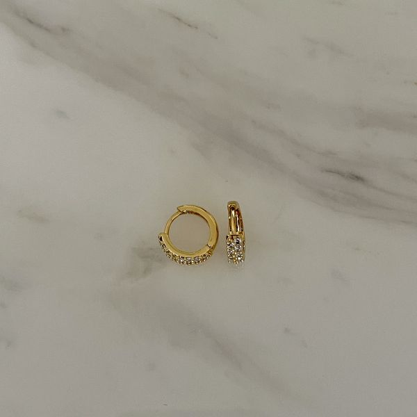Twinkle Hoop Earrings 小鑽圈圈 