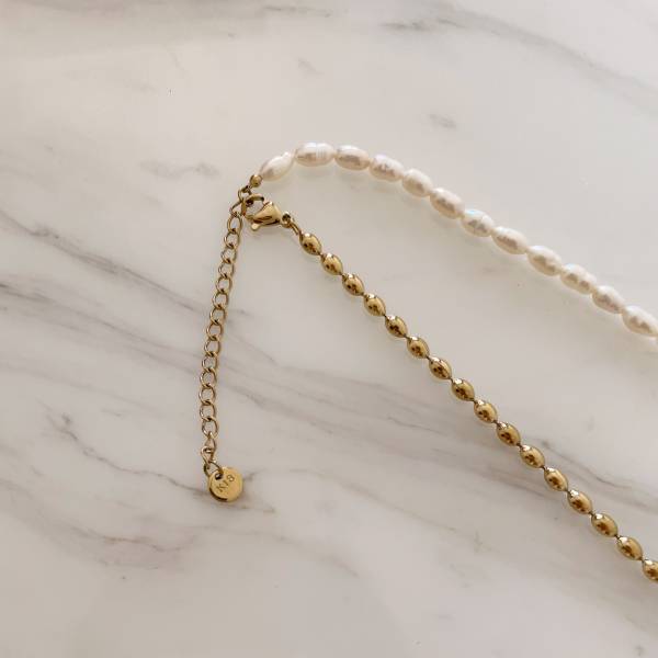 Gold Pearl Necklace 豆豆珍珠 