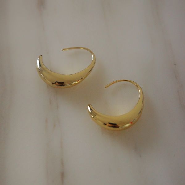 Gold Hook Earrings 金鉤圈圈 