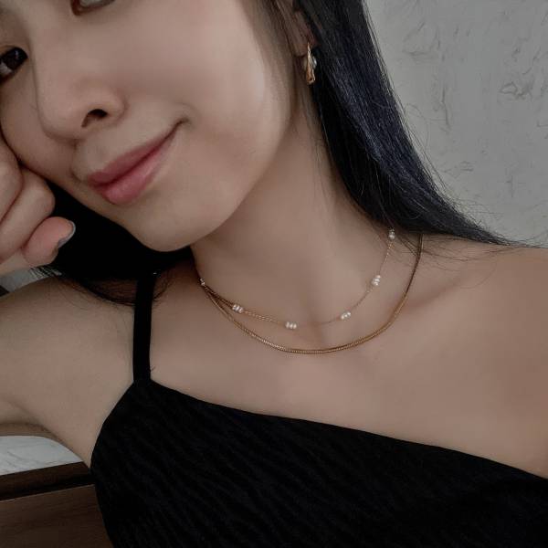 Agnes Pearl Necklace 相間珠珠 