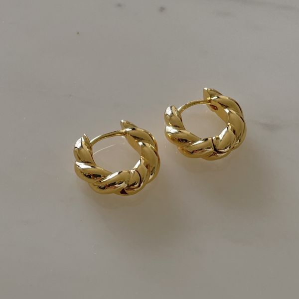 Lyla Twisted Earrings 晨間可頌 