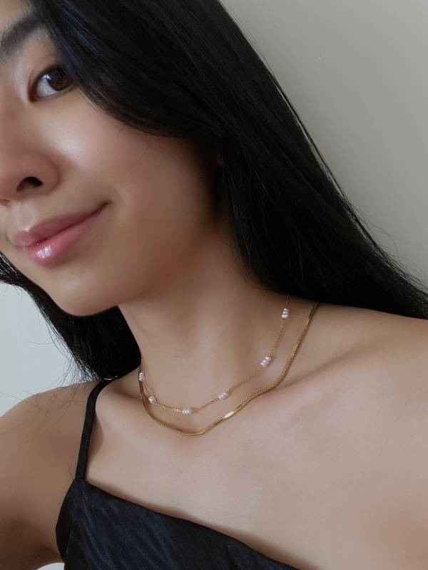 Agnes Pearl Necklace 相間珠珠 