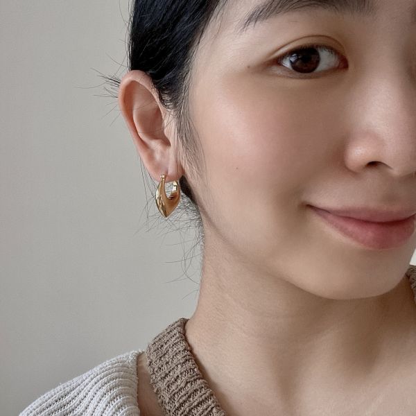 Audrey Heart Earrings 桃心圈圈 