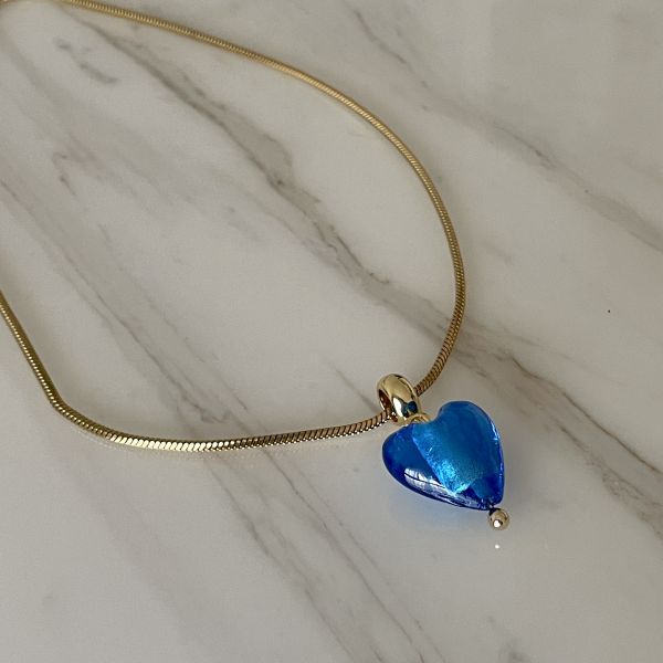Blue Nile Heart Necklace  海洋之心 