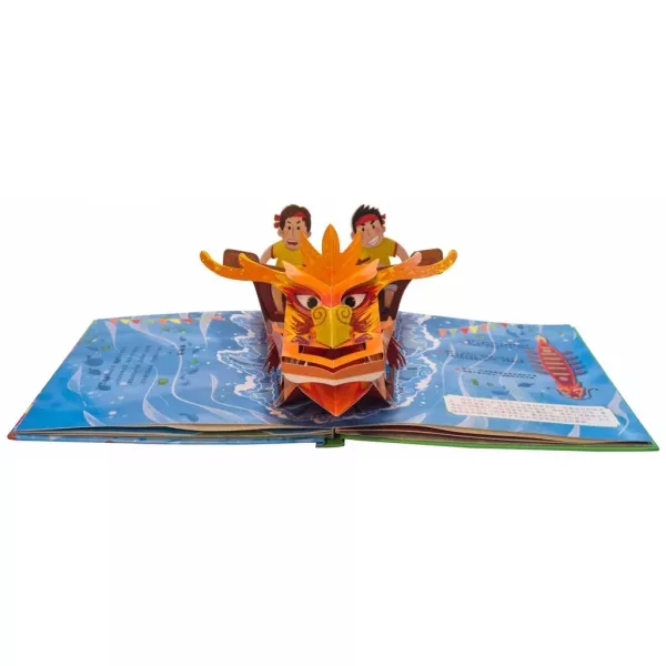 禾流 傳統節日立體書（端午/中秋） 禾流 團圓中秋節 立體壯觀的中秋情景,可以動手操作的多元小機關,全家過個團團圓圓中秋節！熱鬧端午節-立體書