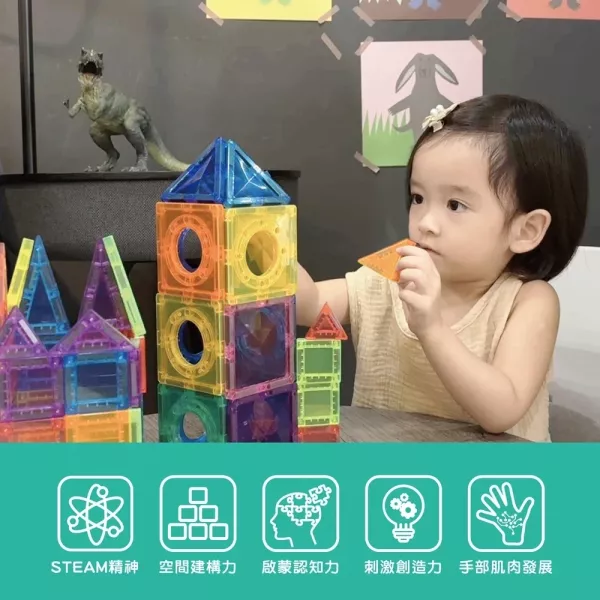 【小牛津】Okids博士積木-口袋樂園磁力片-60pcs(鐵盒裝/迷你磁力片/STEAM玩具)迷你磁力片 小牛津, Okids, 博士積木, 口袋樂園, 磁力片, 迷你磁力片, 60pcs, 鐵盒裝, STEAM 玩具, STEM, 益智玩具, 磁性積木, 兒童積木, 外出玩具, 口袋玩具